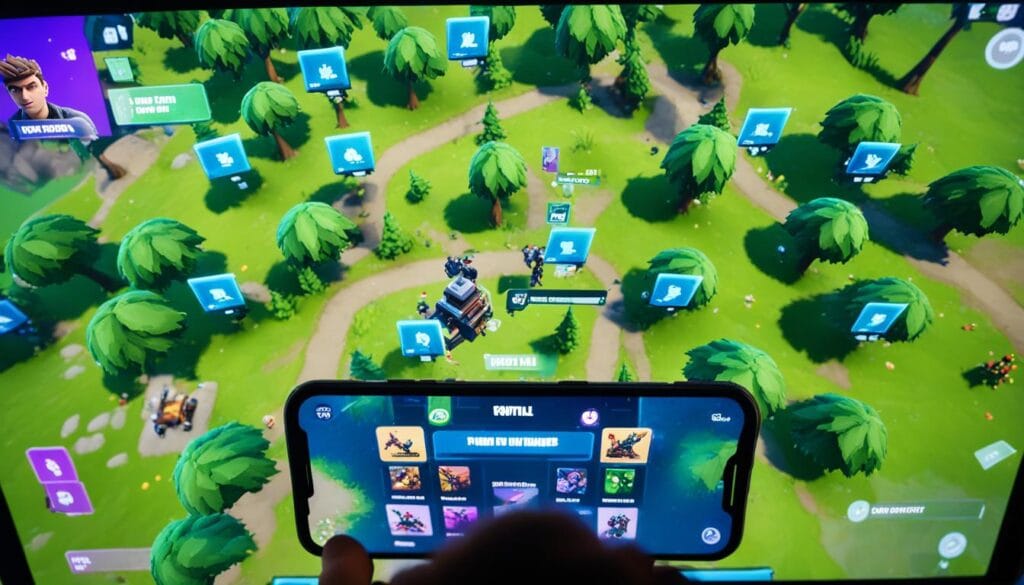 Fortnite Battle Royale on mobile