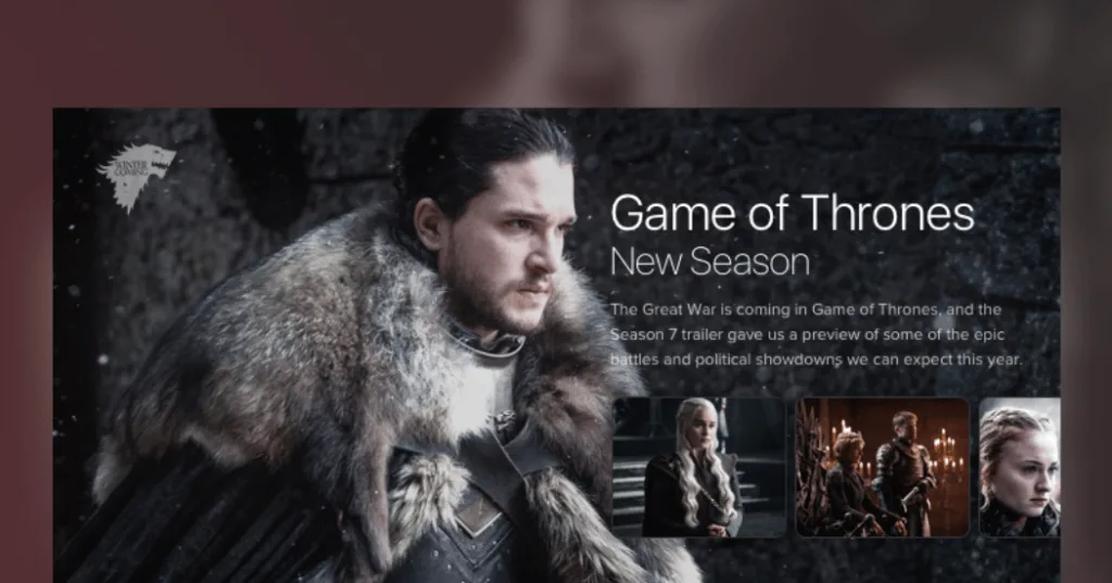 Game of Thrones viewer experience