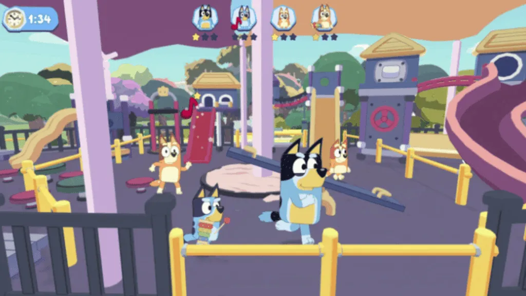 Bluey Switch game gameplay