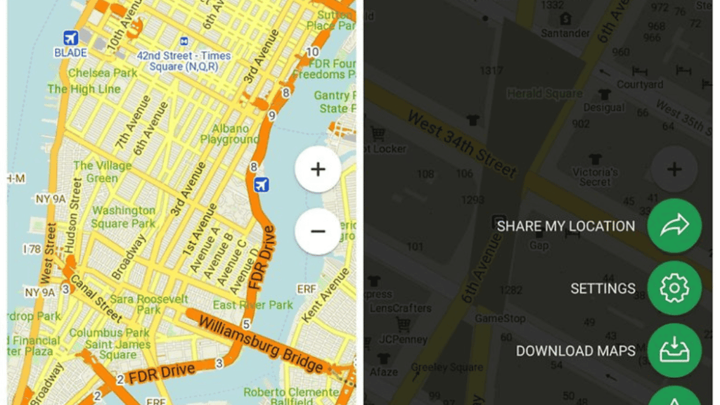 Offline maps and translation apps