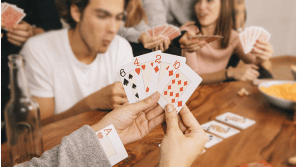 A variety of popular card games
