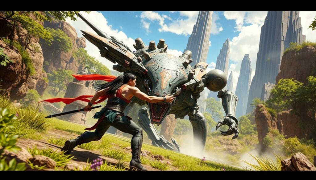 Horizon Forbidden West action sequence