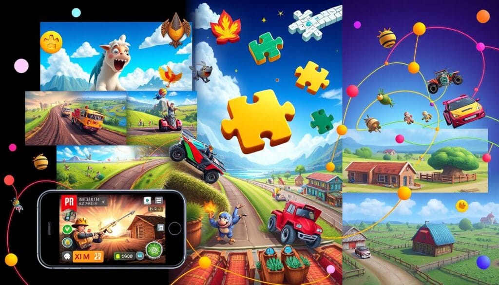 Popular mobile gaming genres