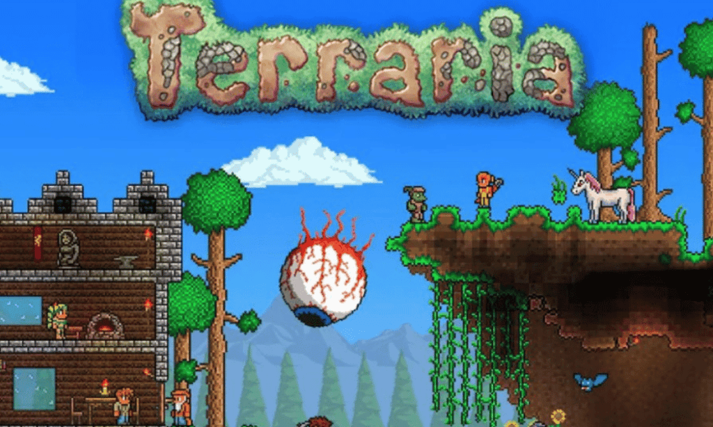 Terraria mobile multiplayer sandbox game
