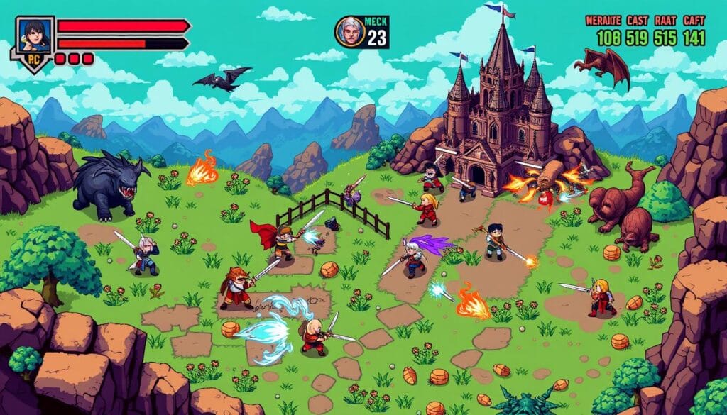 GameStart Pixel Battle Gameplay