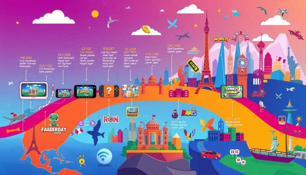 Historical milestones of top mobile game studios