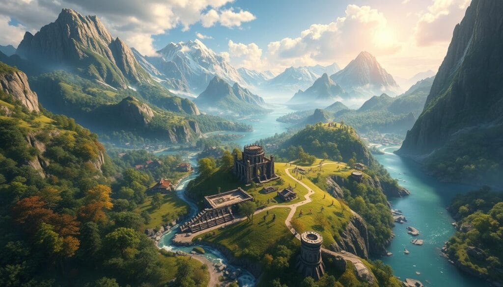 expansive open worlds MMORPG mobile