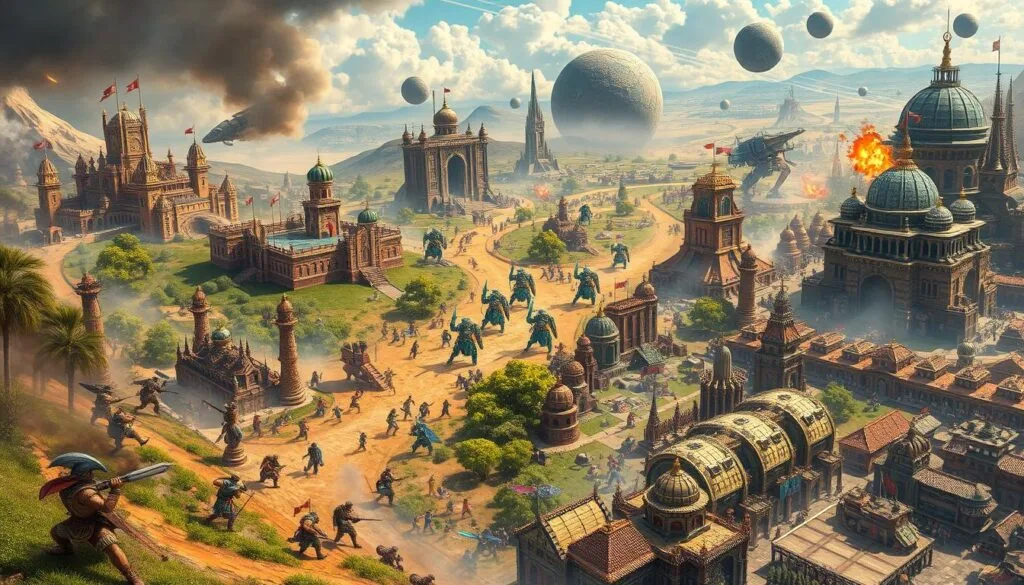 Age of Empires, StarCraft II, Civilization VI