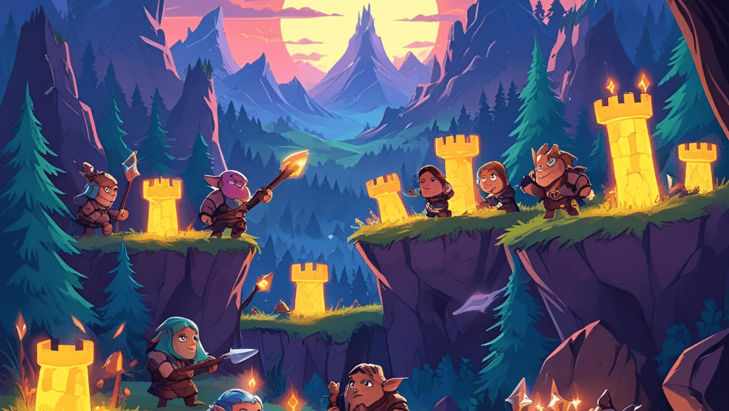 fantasy setting tower defense game