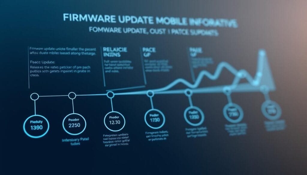 Infographic: timeline of firmware updates and patch releases for mobile devices